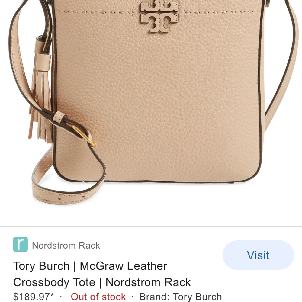 Tory Burch Brown McGraw Crossbody bag with tassels